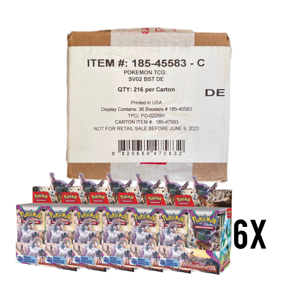 Pokémon - Entwicklungen in Paldea Booster Display Sealed Case - DE