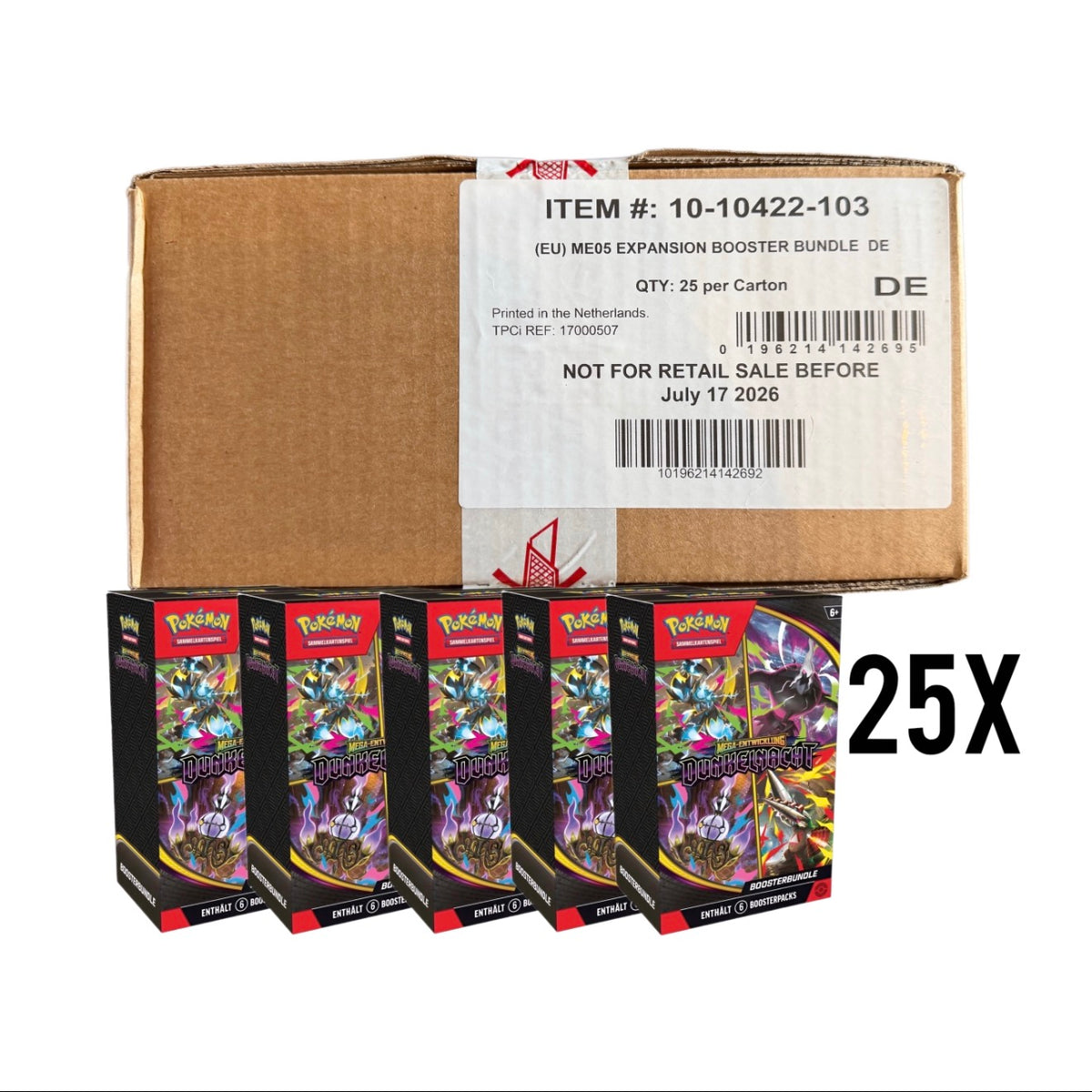 Pokémon - Pitch Black Booster Bundle (25x) Sealed Master Case