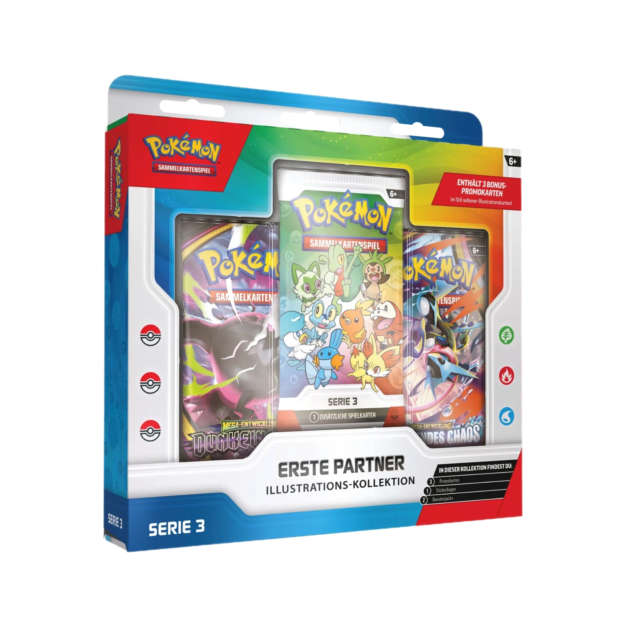 Pokémon - Erste Partner Serie 3 Illustrations Kollektion - DE