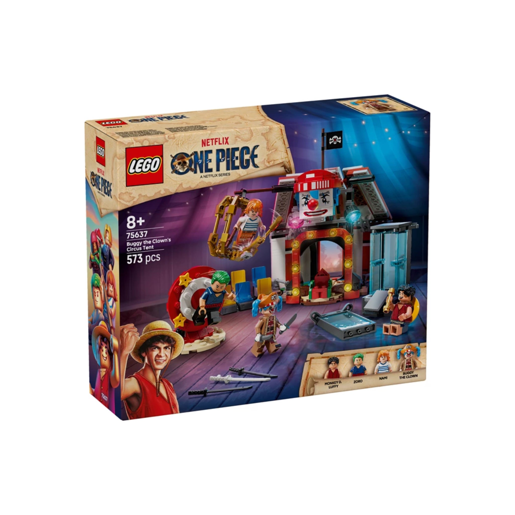 Lego One Piece Zirkuszelt von Buggy dem Clown 573 Teile