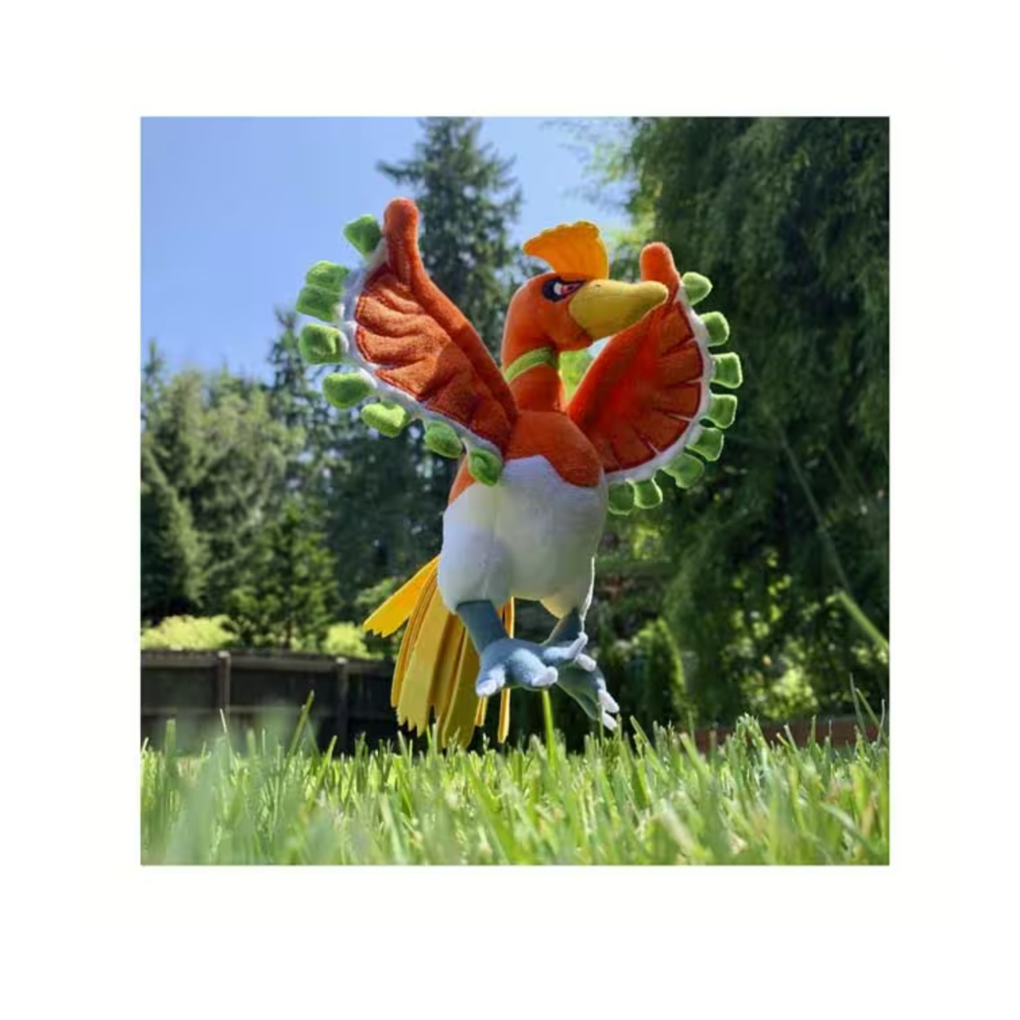 Pokemon Ho-Oh Plushy #250 - Sitting Cuties