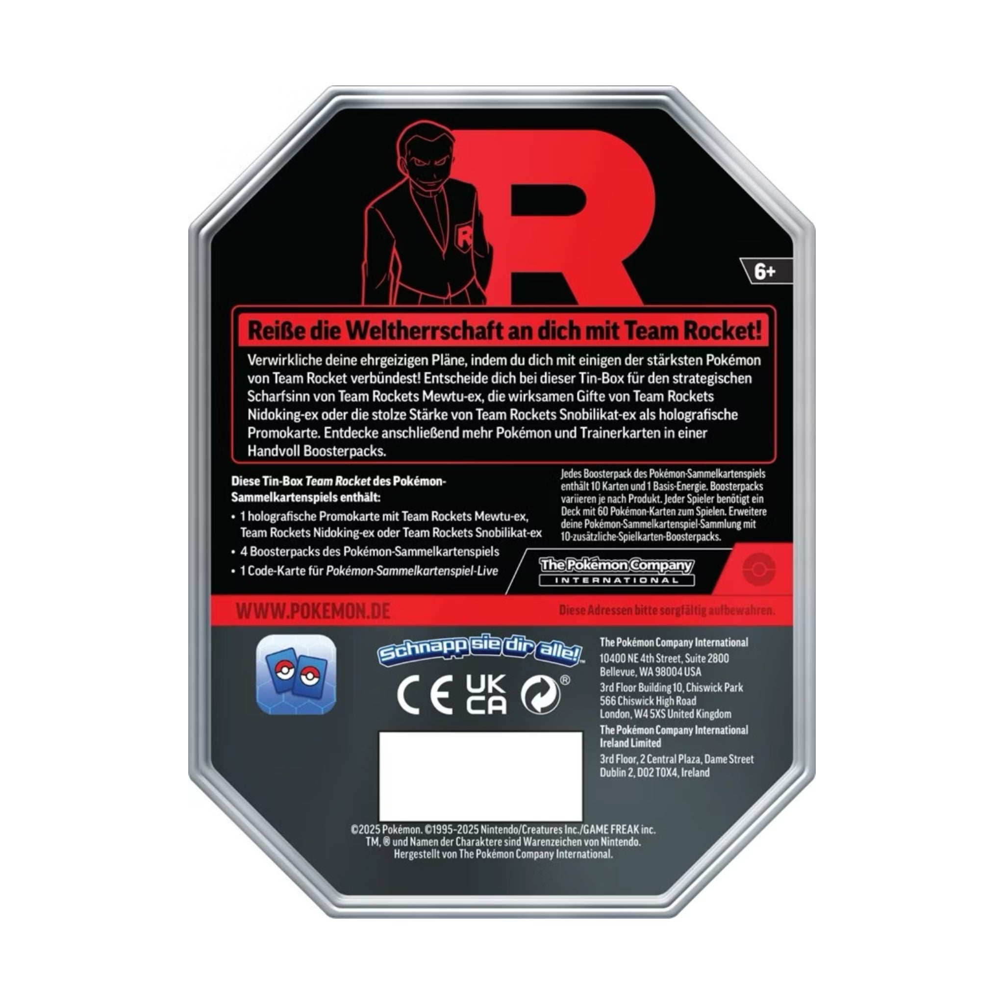 Pokémon - Herbst Tin 2025 Team Rocket Mewtu - DE