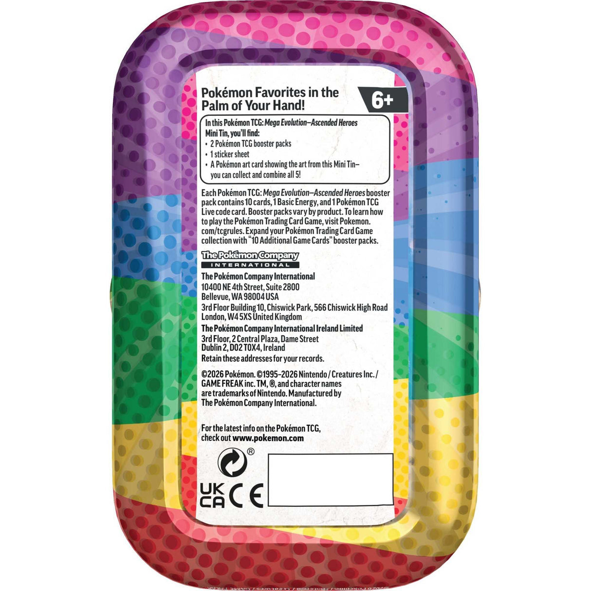 Pokémon - Ascended Heroes Mini Tin Display - EN