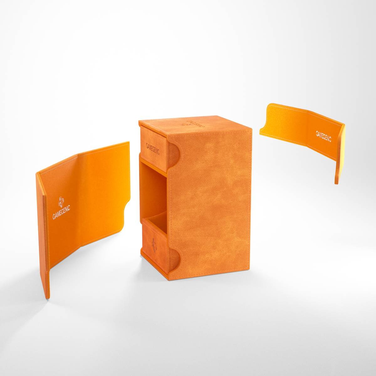 Gamegenic - Deckbox Convertible Watchtower 100+ - Orange - SparkLeaf TCG