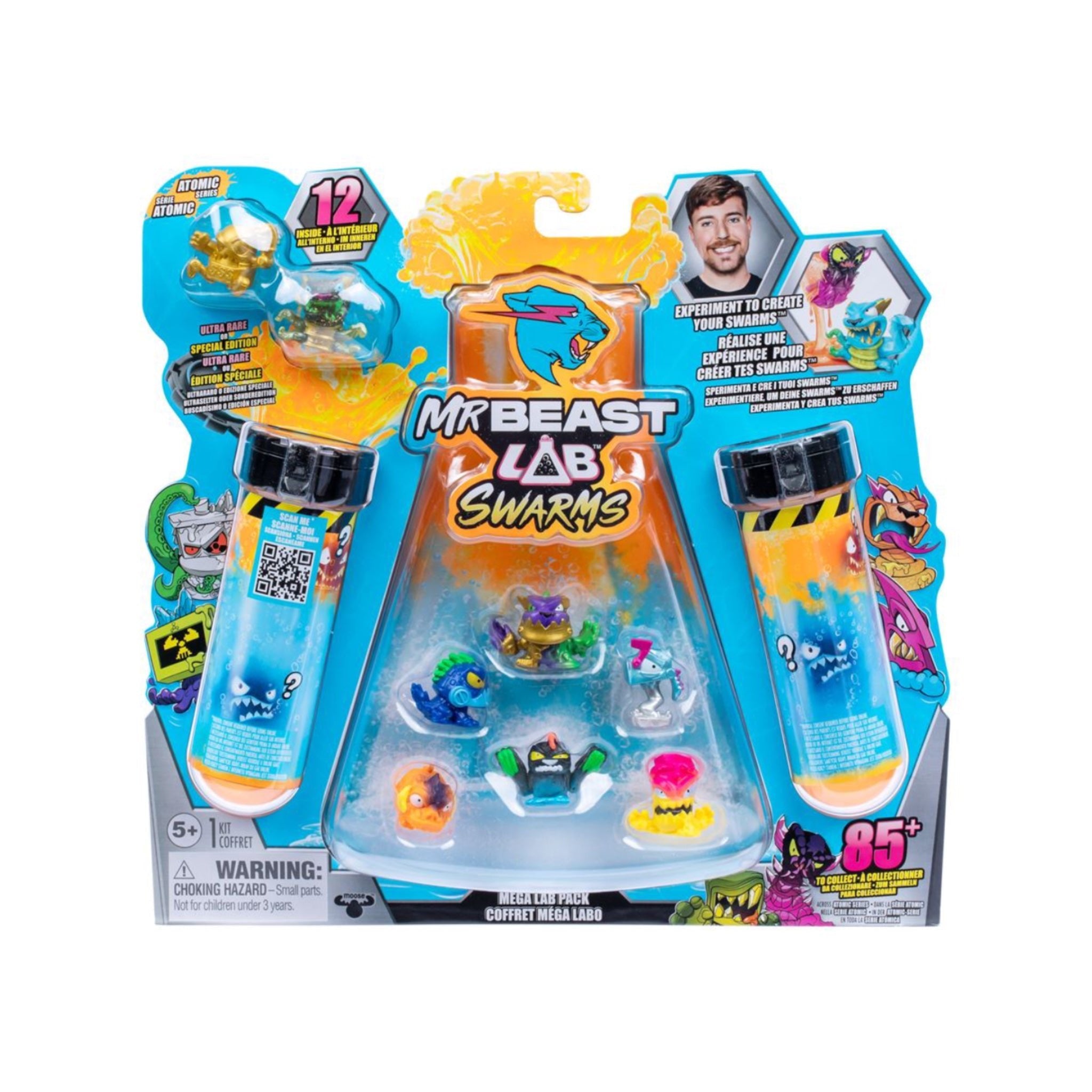 Mr. Beast Lab Swarms Minifiguren 12er - Pack Mega Lab - SparkLeaf TCG