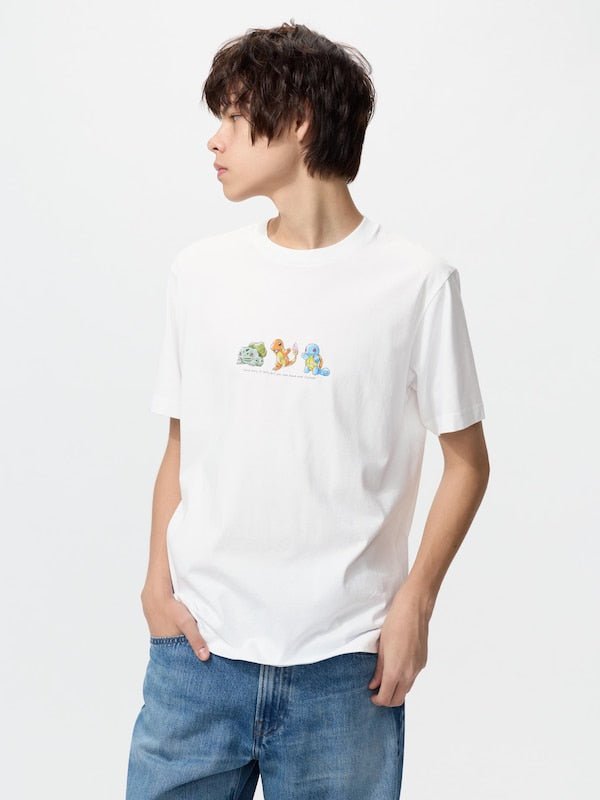 Pokémon 30th Anniversary - UT Short Sleeve Graphic T-shirt - 3 Starters - SparkLeaf TCG