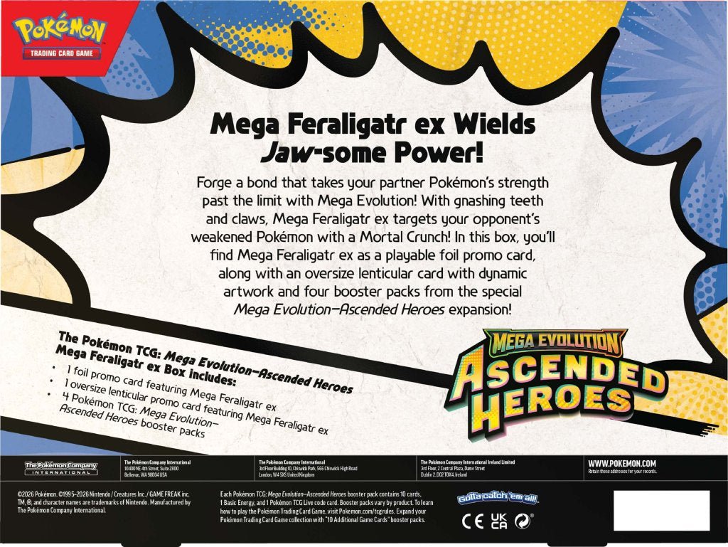 Pokémon - Ascended Heroes Mega Mega Feraligatr ex Box - SparkLeaf TCG