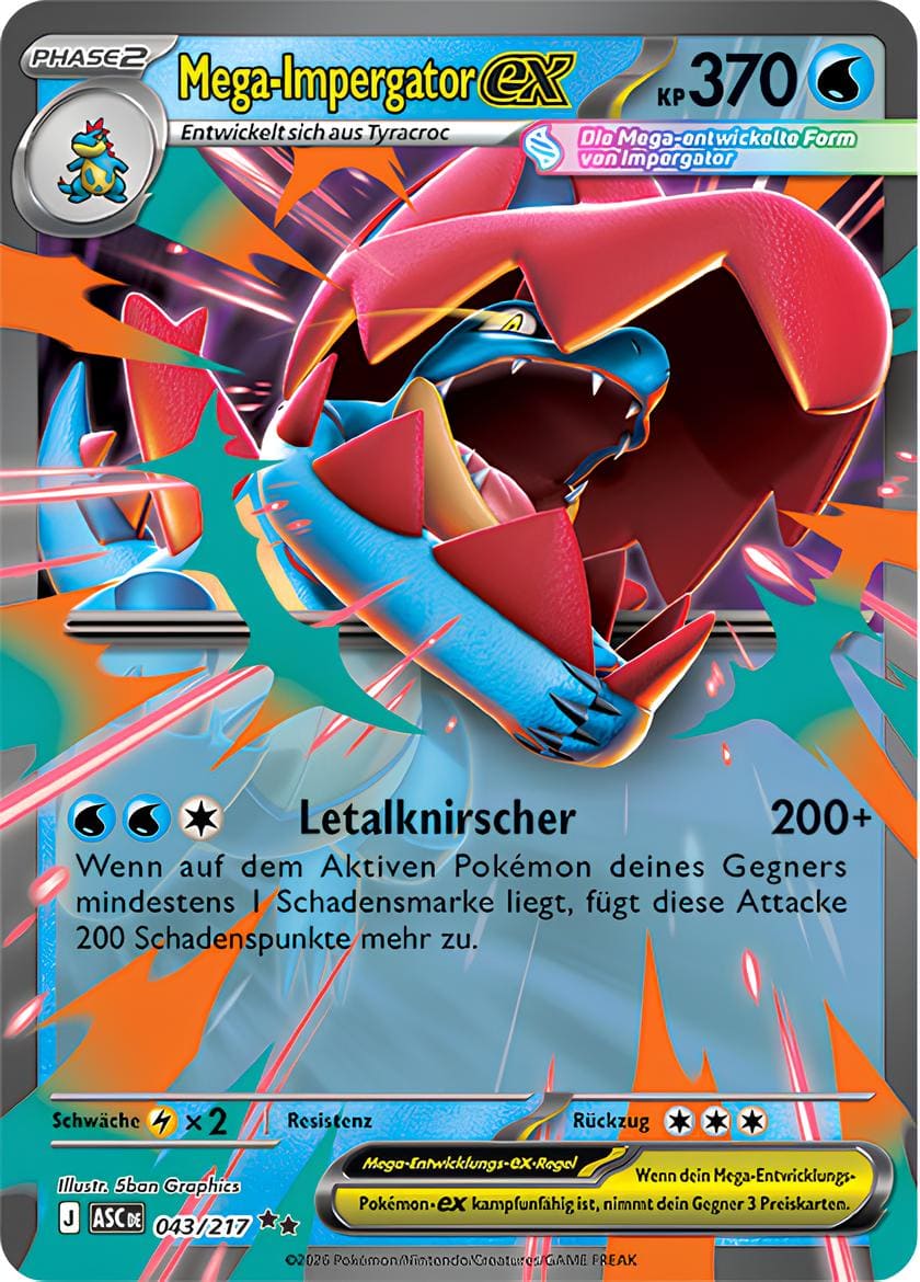 Pokémon - Ascended Heroes Mega Mega Feraligatr ex Box - SparkLeaf TCG