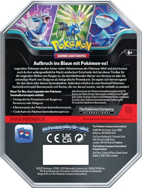 Pokémon - Dialga ex Tin 2025 - DE - SparkLeaf TCG