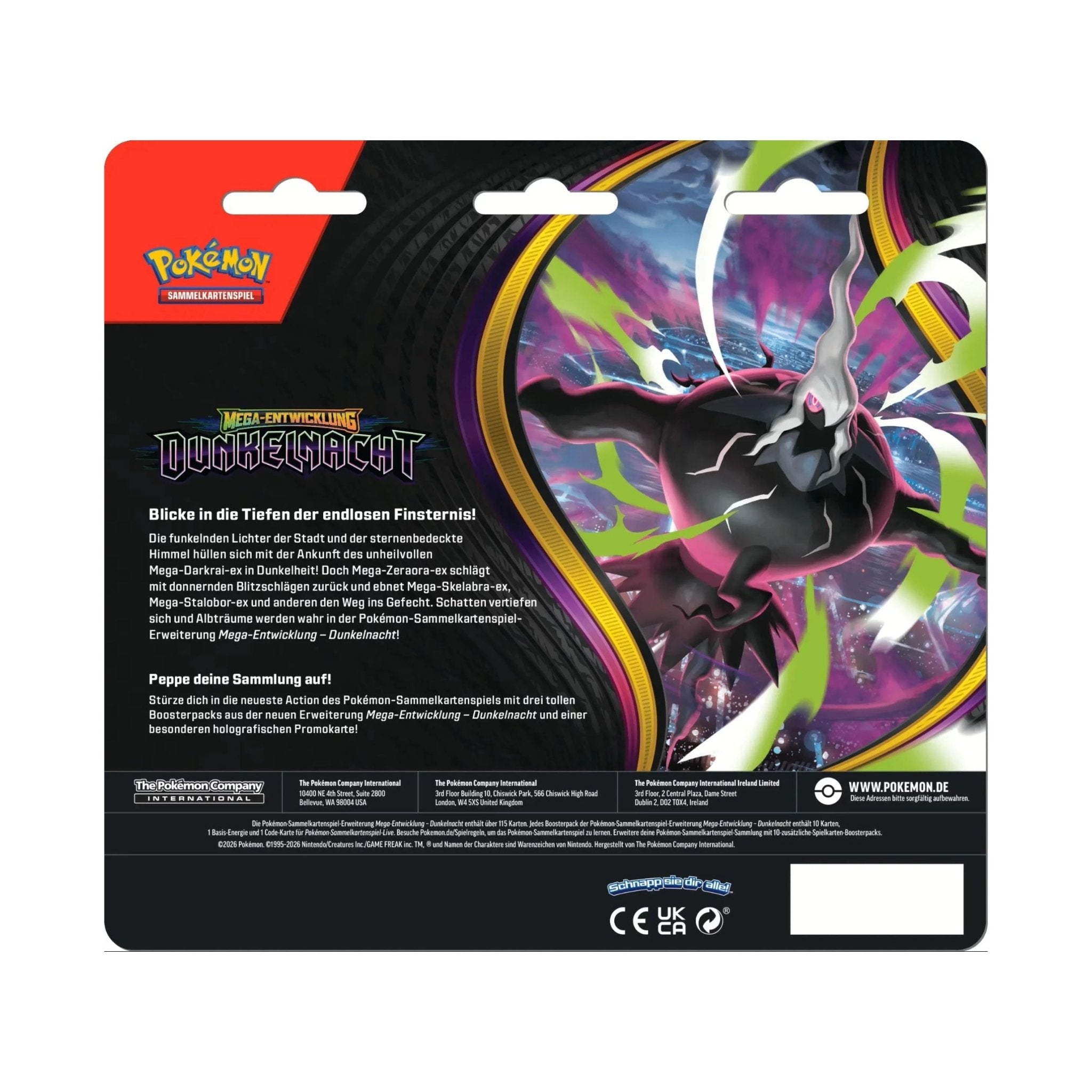 Pokémon - Dunkelnacht Three-Pack Blister - DE - SparkLeaf TCG