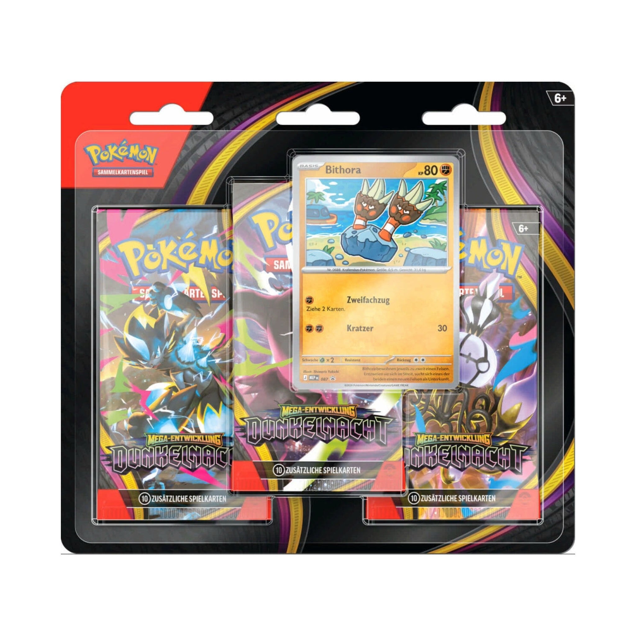 Pokémon - Dunkelnacht Three-Pack Blister - DE - SparkLeaf TCG