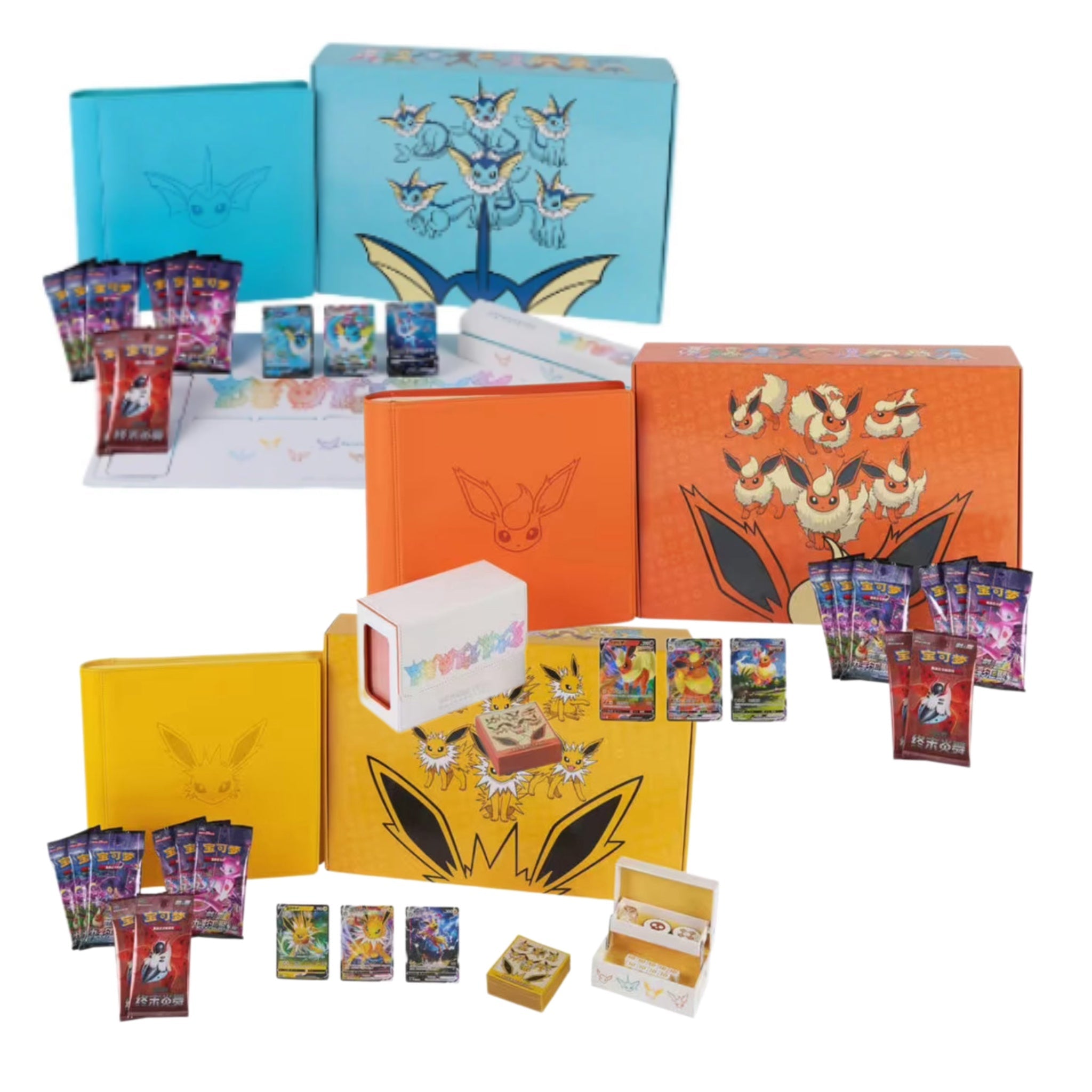 Pokémon - Eevee Advanced Gift Box Vaporeon Jolteon Flareon Combo Simplified Chinese - SparkLeaf TCG