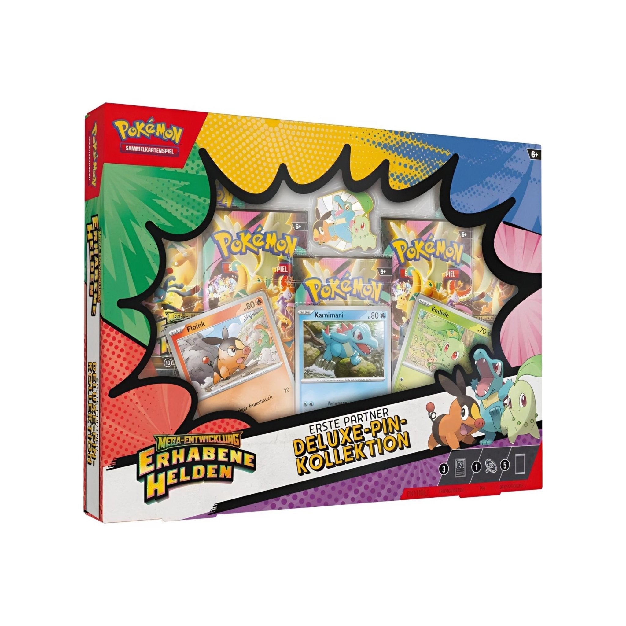 Pokémon - Erhabene Helden Erste Partner Deluxe Pin Kollektion - DE - SparkLeaf TCG