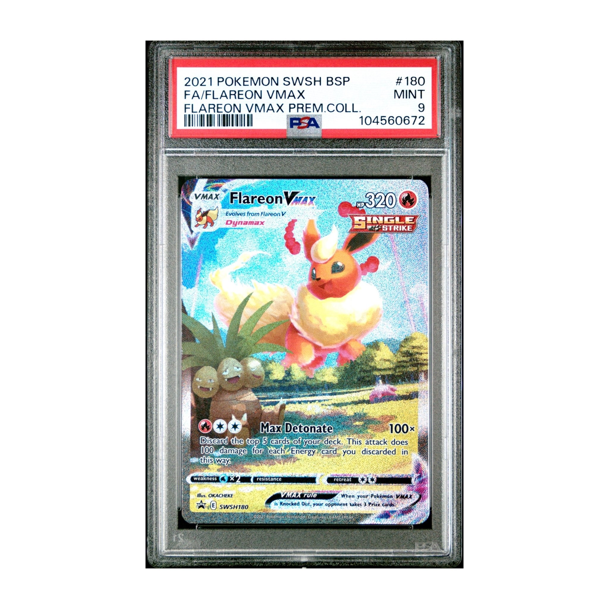 Pokémon Flareon VMAX 2021 PSA 9 Premium Collection - SparkLeaf TCG