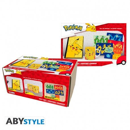 Pokémon Giftset - A5 Notebook, Mug320ml, Postcards "Pikachu" - SparkLeaf TCG