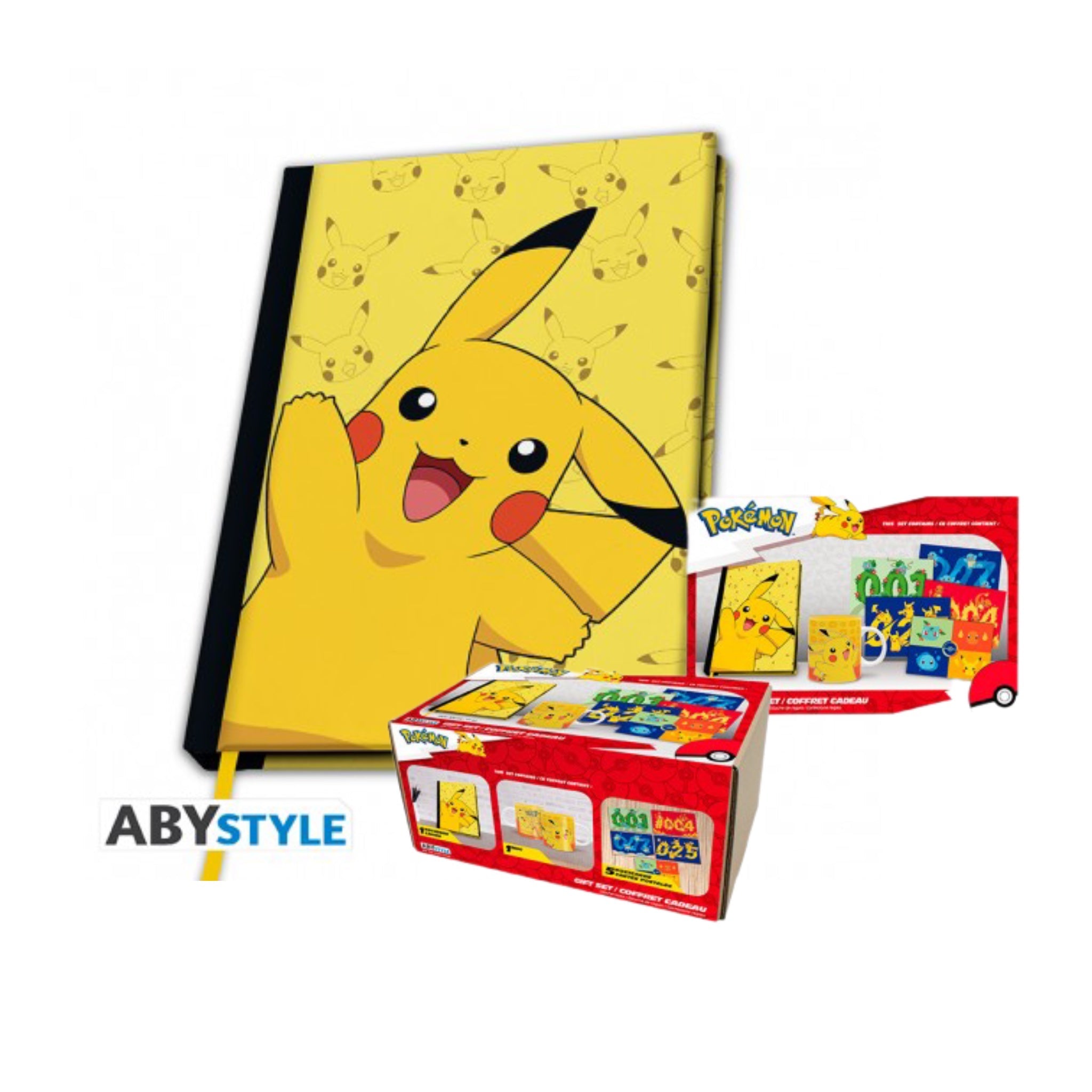 Pokémon Giftset - A5 Notebook, Mug320ml, Postcards "Pikachu" - SparkLeaf TCG