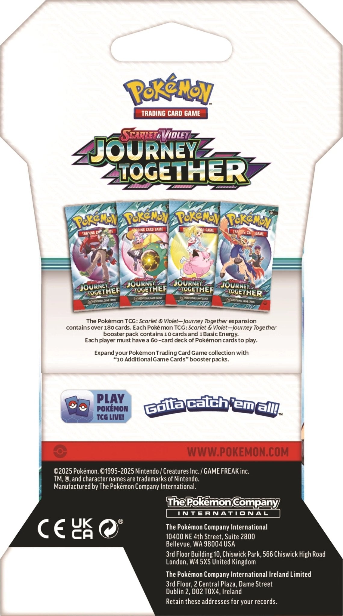 Pokémon - Journey Together Sleeved Booster - EN - SparkLeaf TCG