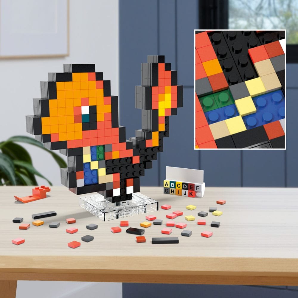 Pokémon MEGA Charmander Pixel Art - SparkLeaf TCG