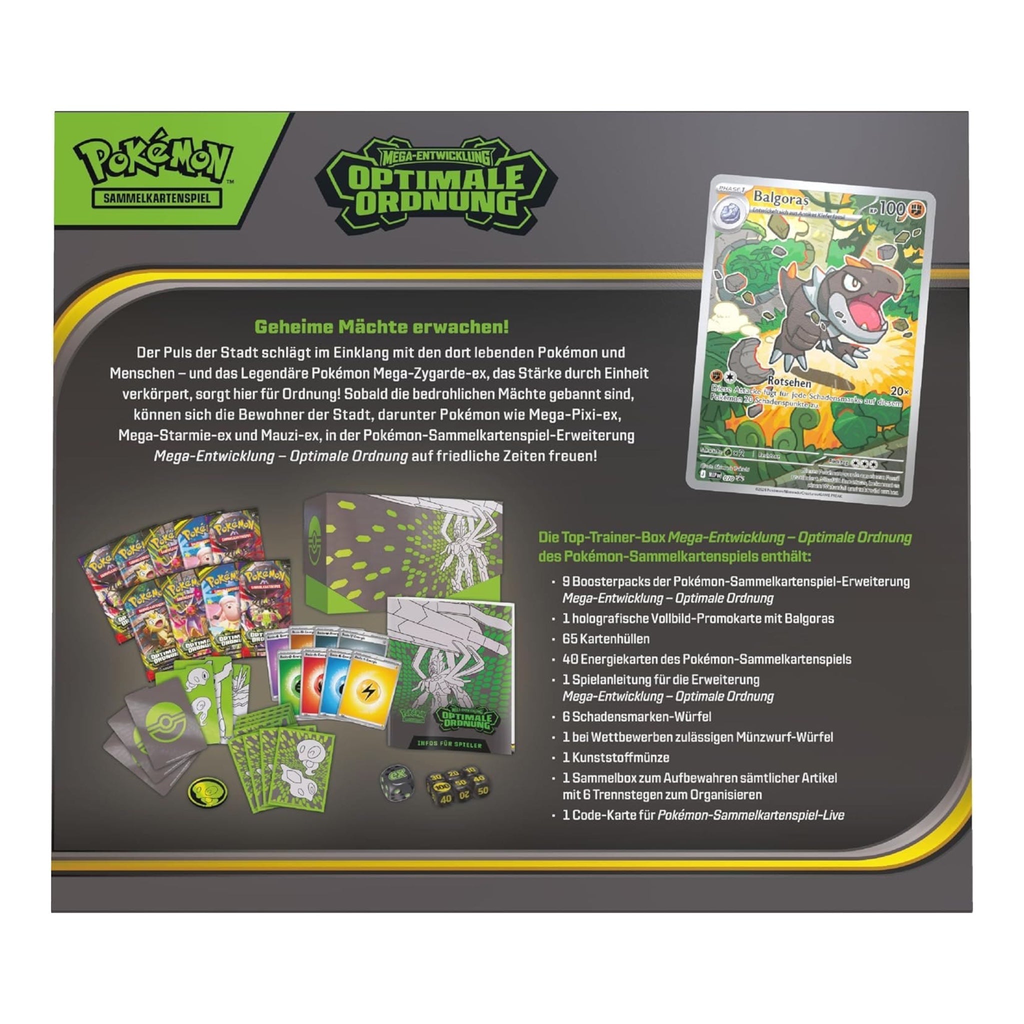 Pokémon - Optimale Ordnung Top Trainer Box (TTB) - DE - SparkLeaf TCG