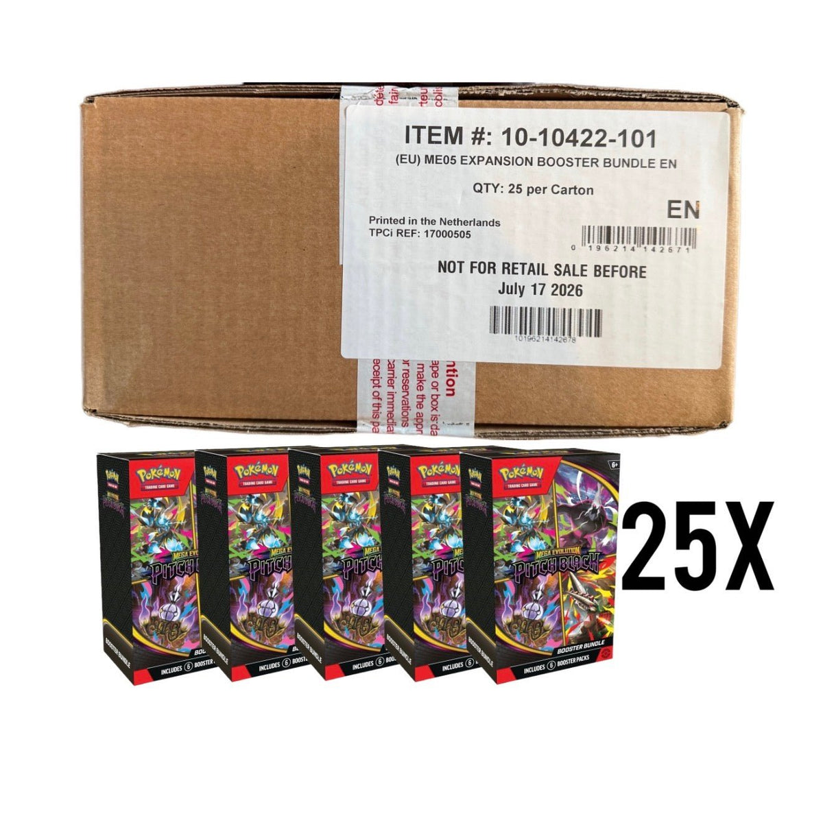 Pokémon - Pitch Black Booster Bundle (25x) Sealed Master Case - SparkLeaf TCG