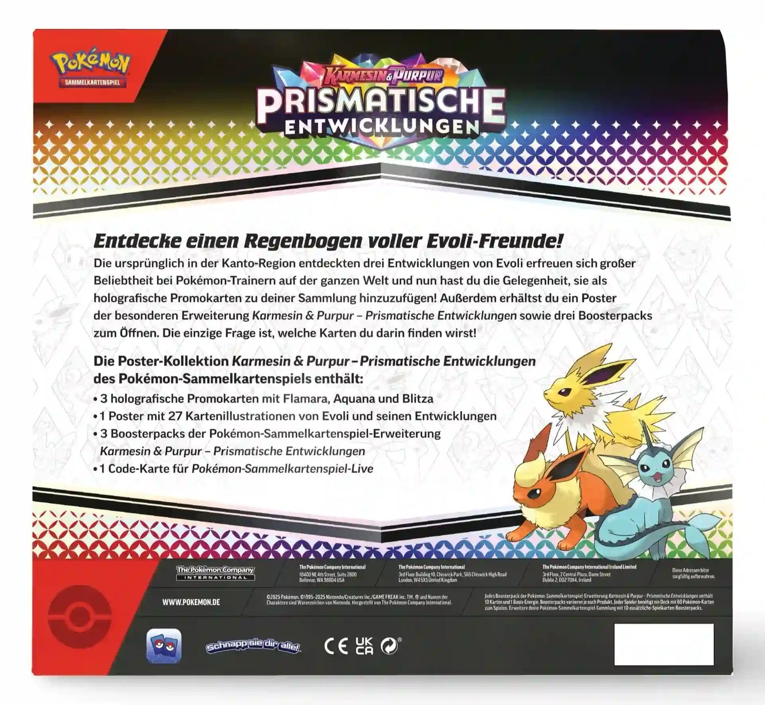 Pokémon - Prismatische Entwicklungen Poster Kollektion - DE - SparkLeaf TCG