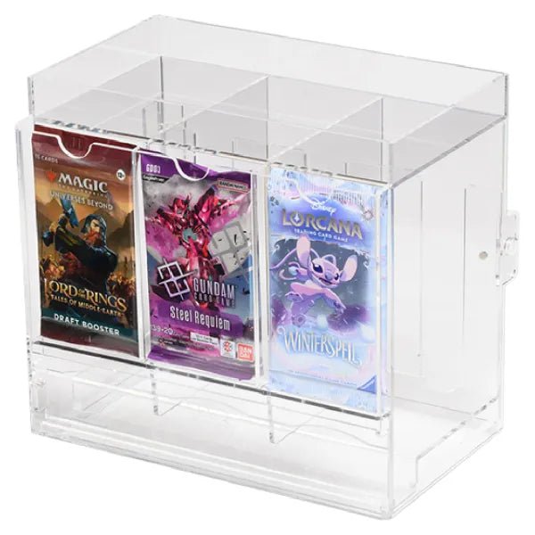 The Acrylic Box - 3-Slot Pack Dispenser - SparkLeaf TCG
