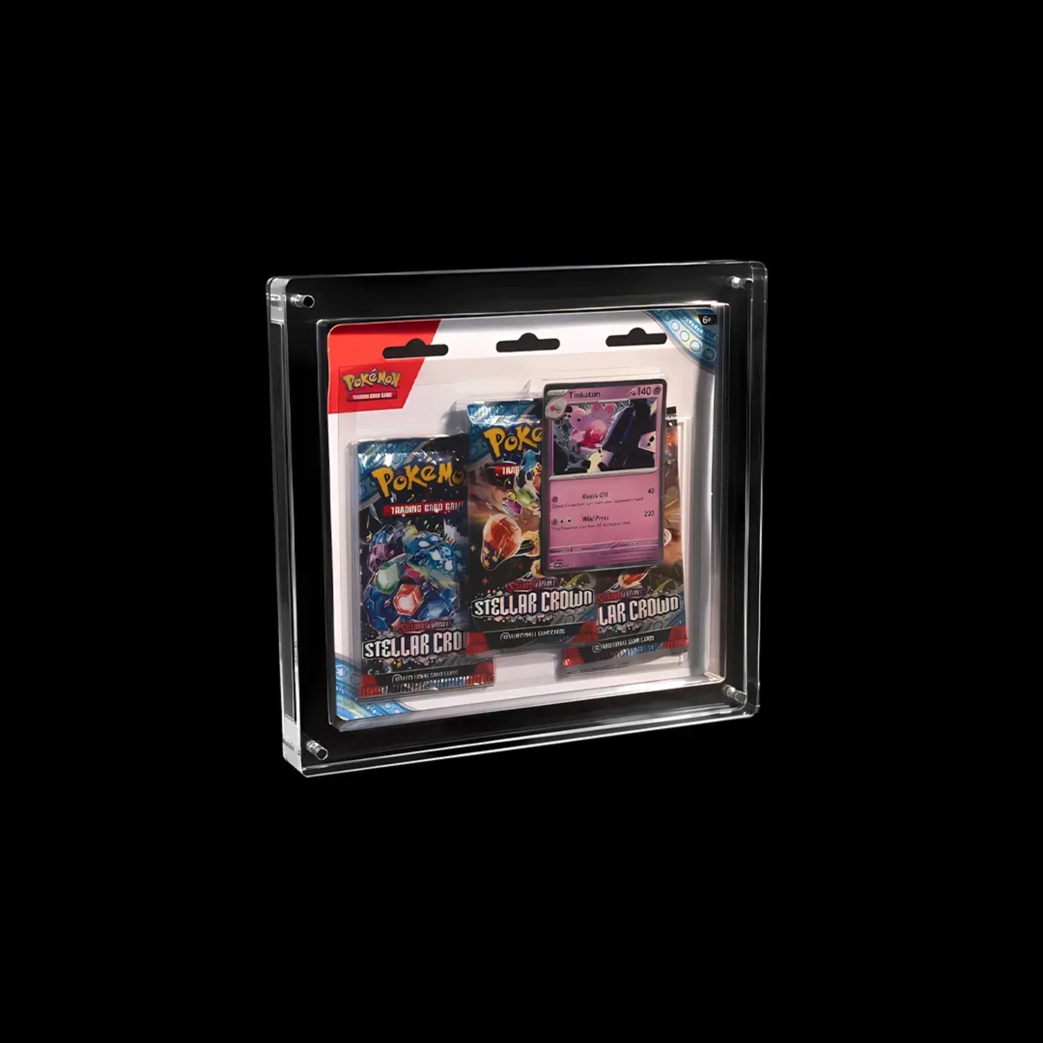 The Acrylic Box - Pokémon 3 Pack Blister - SparkLeaf TCG