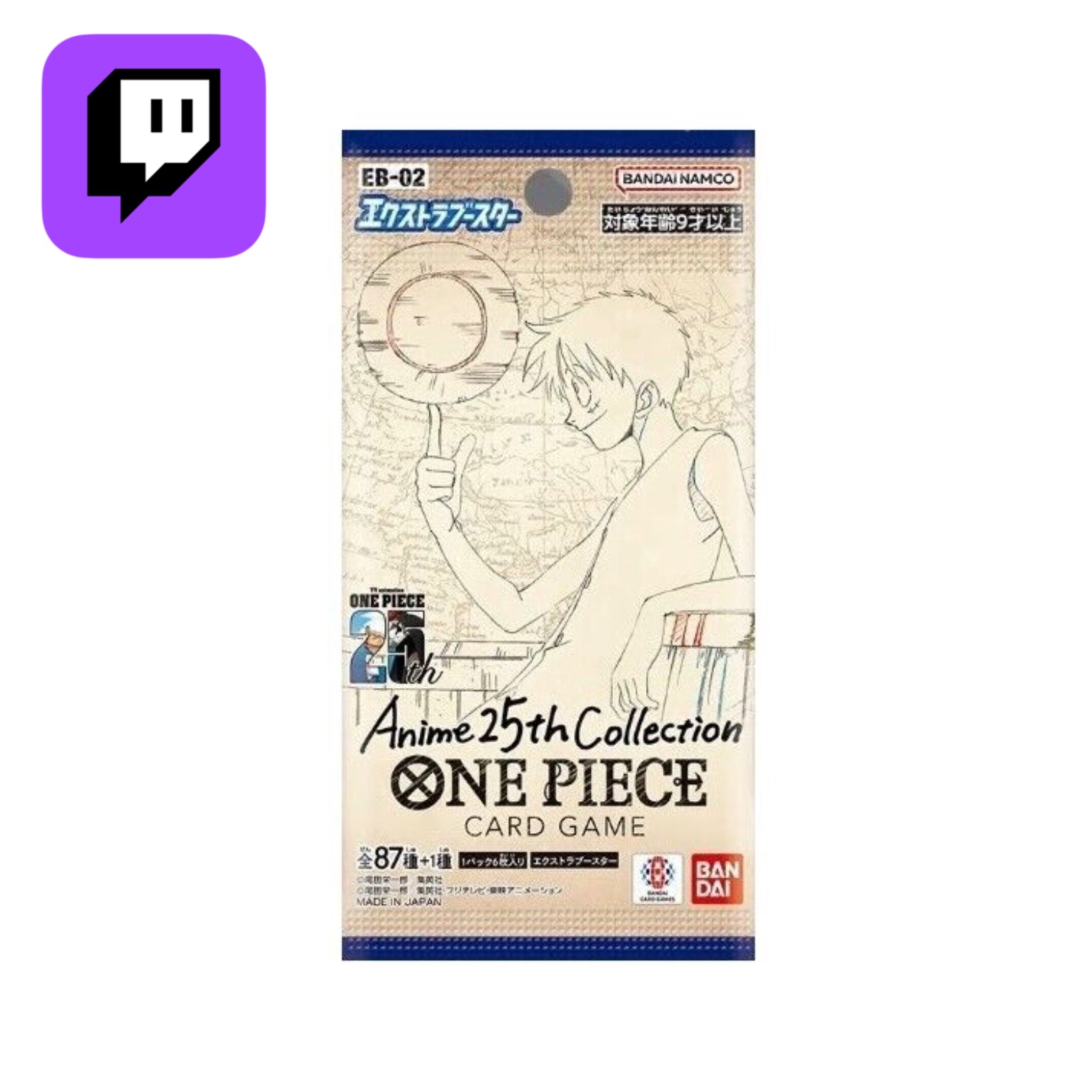 Twitch Stream: One Piece Anime 25th Collection EB - 02 Booster - SparkLeaf TCG