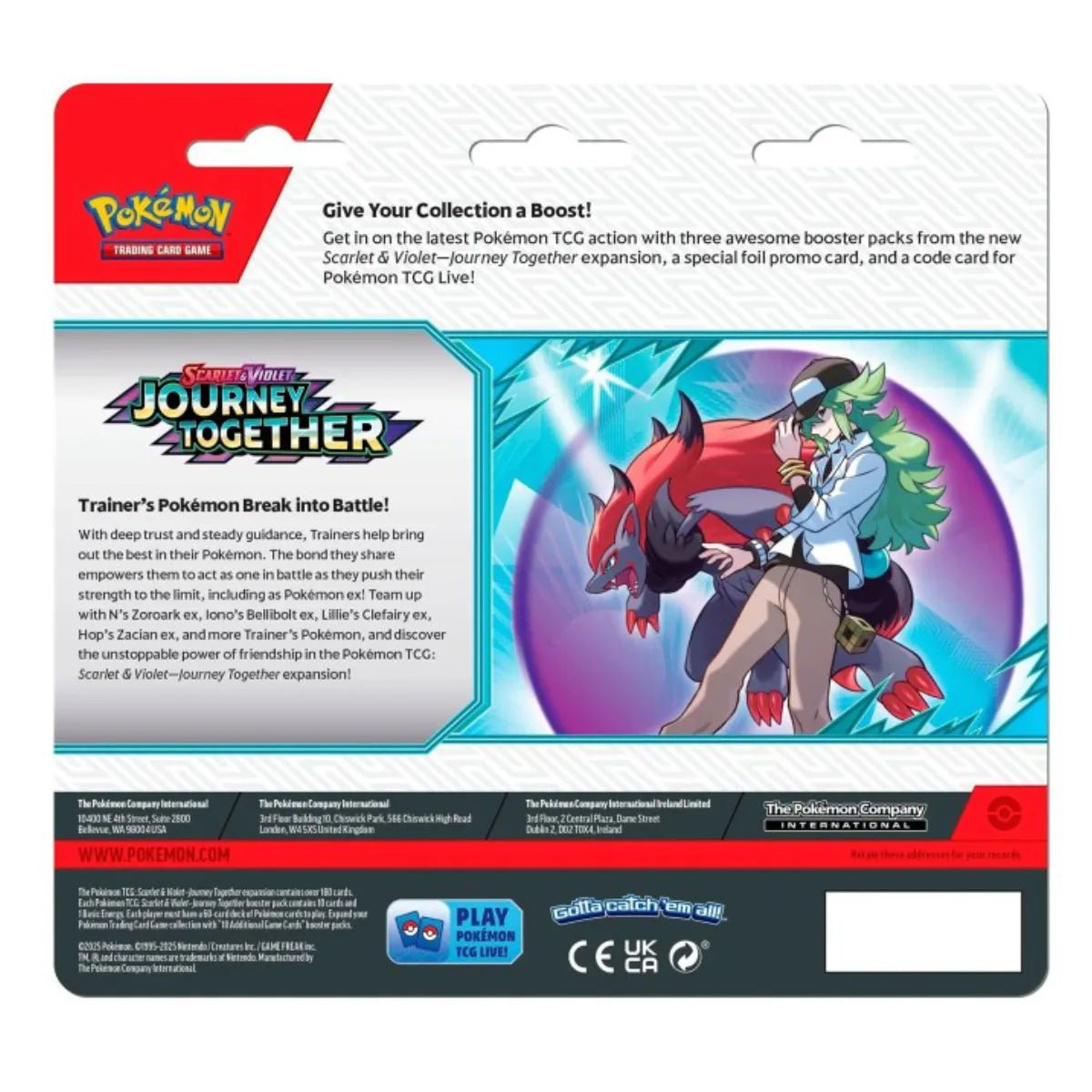 Twitch Stream: Pokémon - Journey Together Three - Pack Blister - EN - SparkLeaf TCG