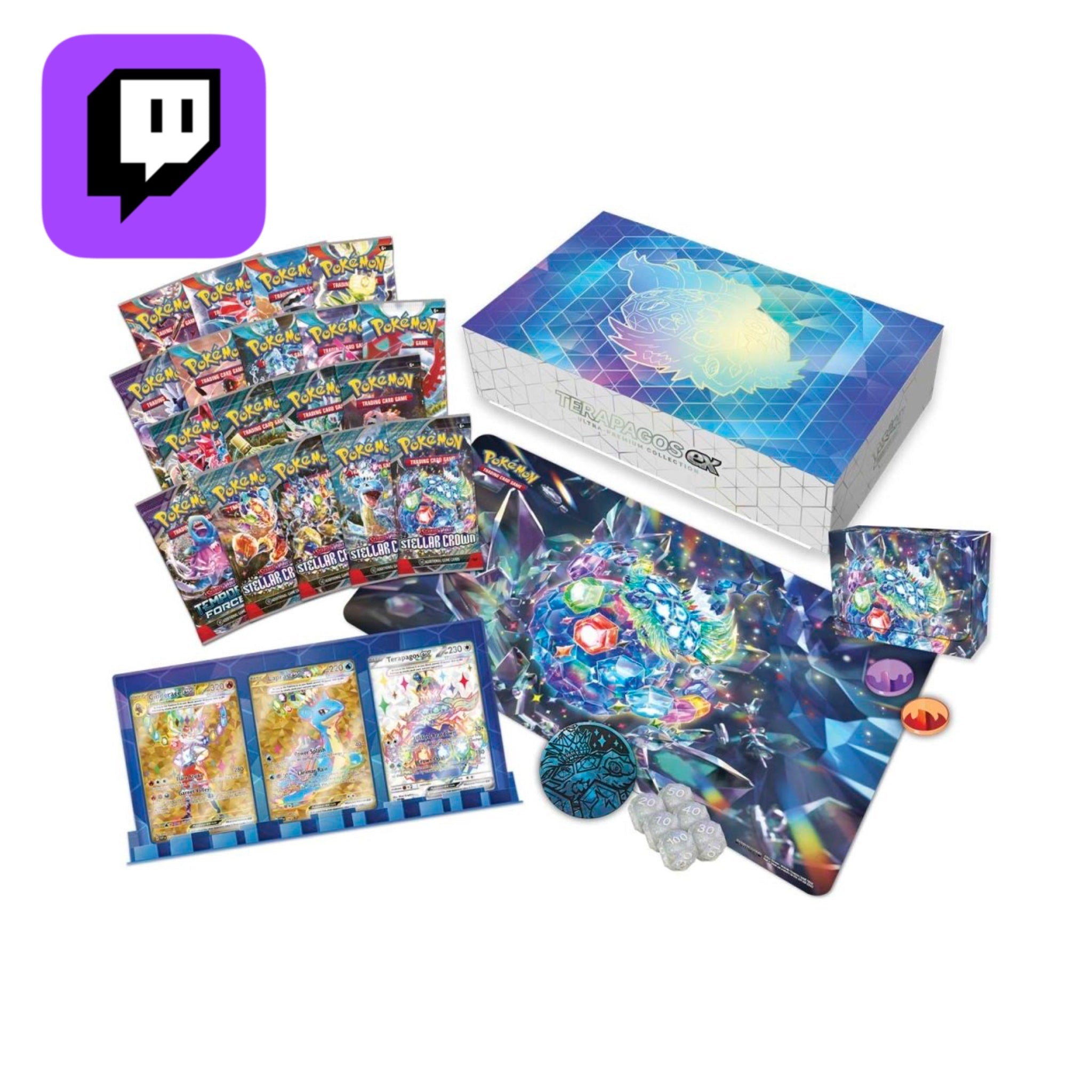 Twitch Stream: Pokémon - Terapagos ex Ultra Premium Collection EN - SparkLeaf TCG