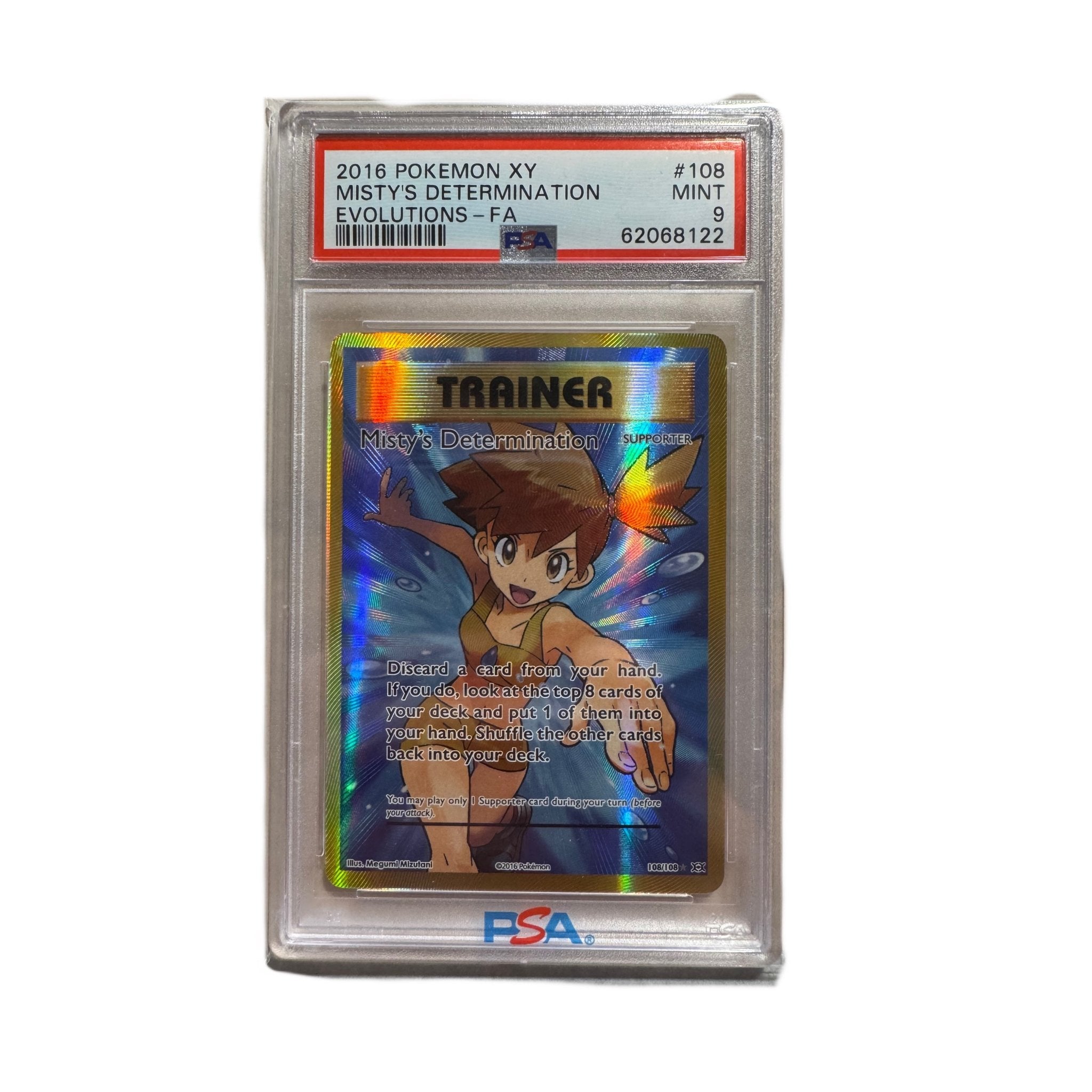2016 Pokémon XY Misty's Determination Evolutions - FA PSA 9 - SparkLeaf TCG