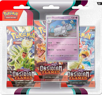 [Pre-Order] Pokémon - Obsidian Flames Three-Pack Blister - EN - SparkLeaf TCG