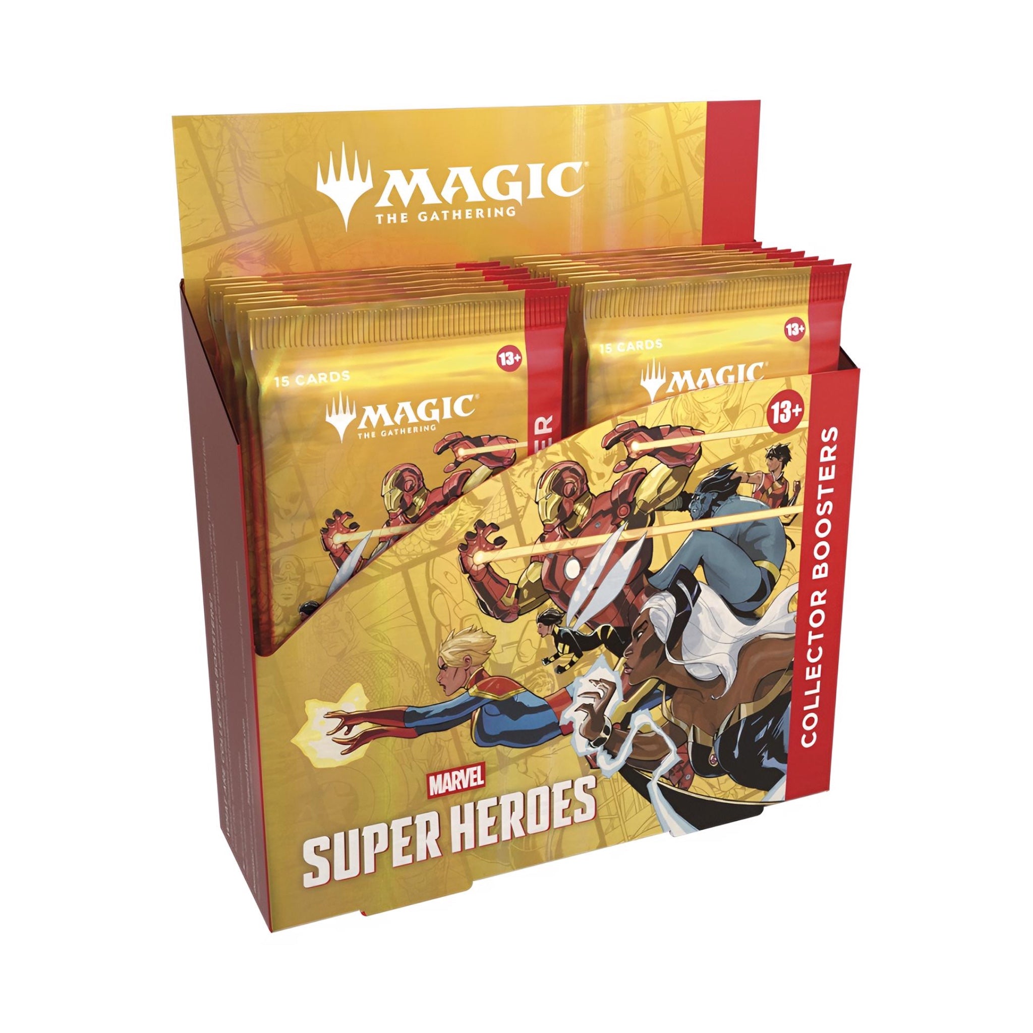 Magic: The Gathering Marvel Super Heroes - Collector Booster Display