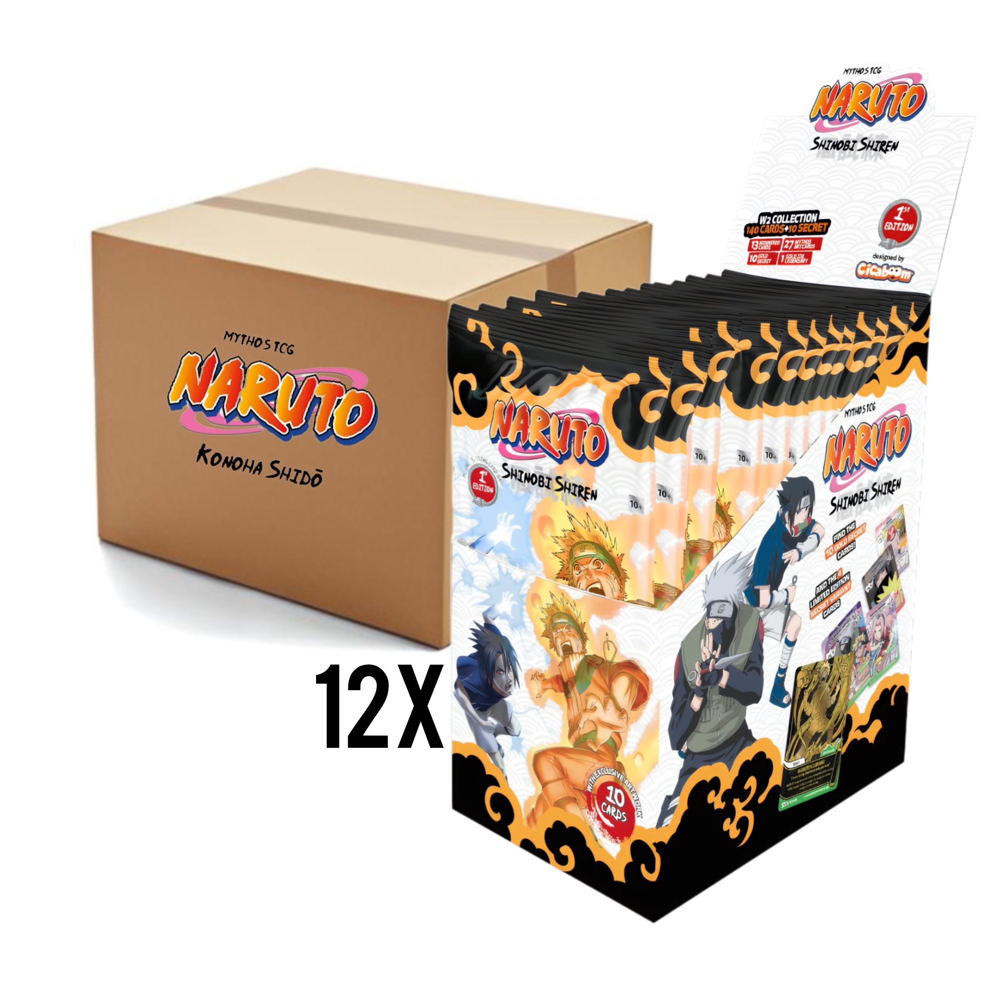 [Pre-Order] Naruto Mythos TCG Shinobi Shiren "1st Edition" Booster Display