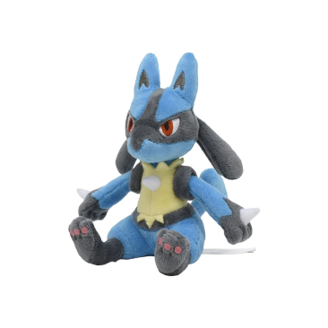 Pokemon Lucario Plushy #448 - Sitting Cuties - SparkLeaf TCG