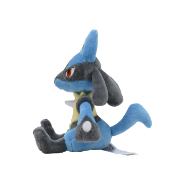 Pokemon Lucario Plushy #448 - Sitting Cuties - SparkLeaf TCG