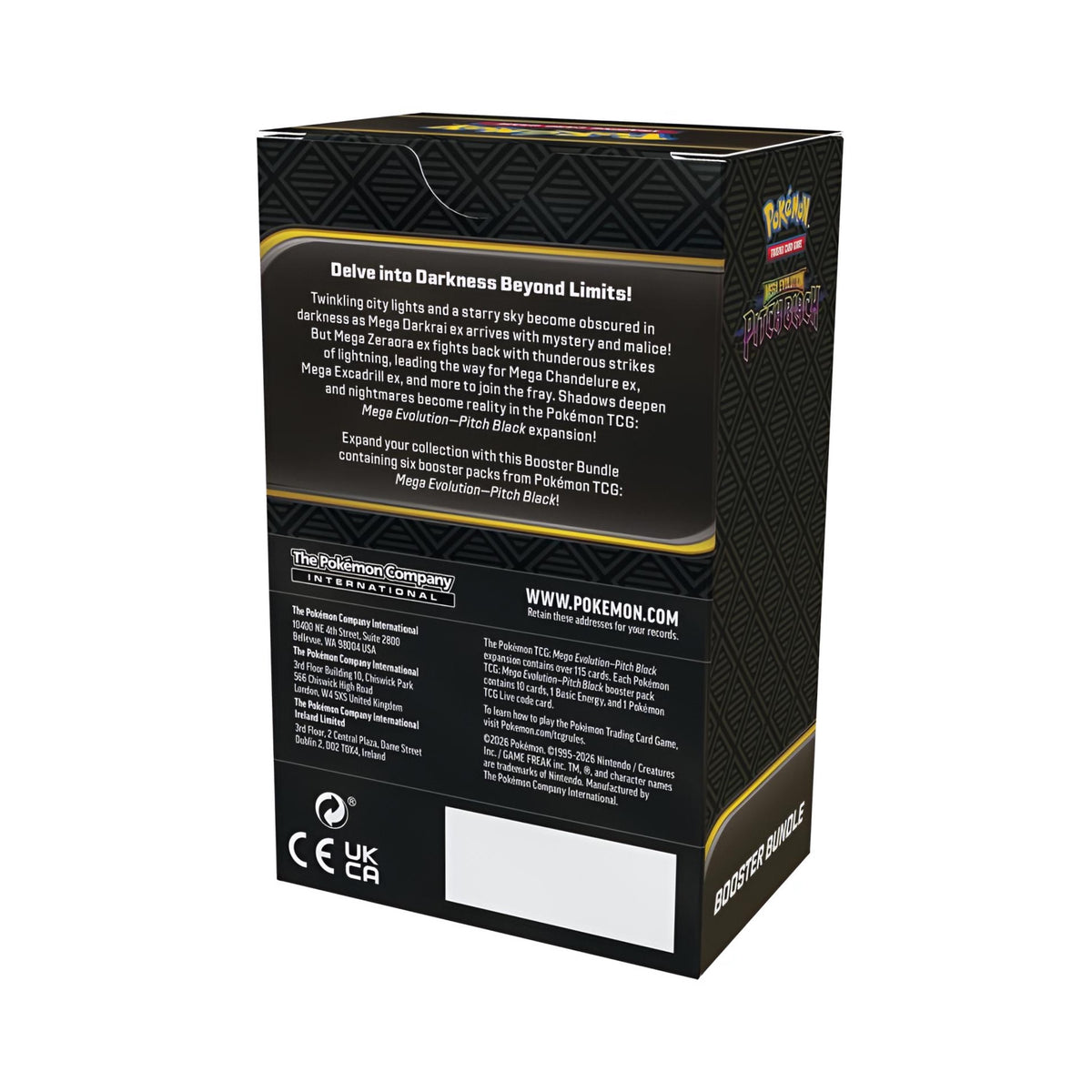 Pokémon - Pitch Black Booster Bundle (25x) Sealed Master Case
