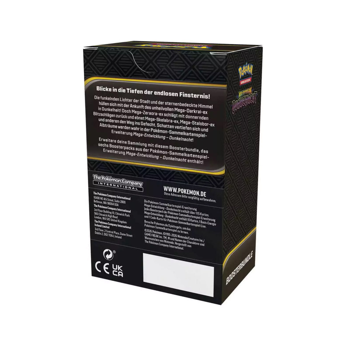 Pokémon - Pitch Black Booster Bundle (25x) Sealed Master Case