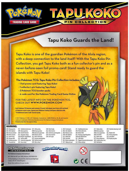 Pokémon - Tapu Koko Pin Collection - EN - SparkLeaf TCG