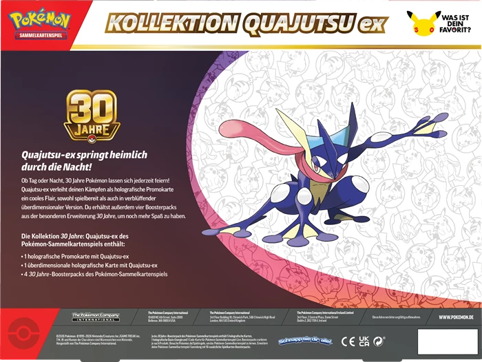 Pokémon - 30th Celebration Greninja ex Box