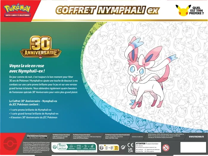Pokémon - 30th Celebration Sylveon ex Box