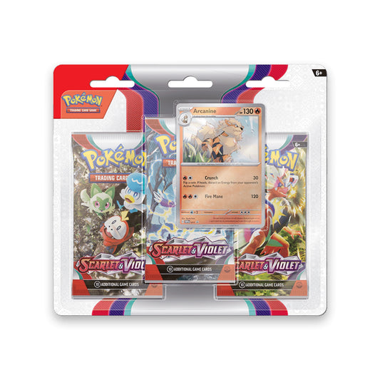 Pokémon - Scarlet & Violet Three Pack Promo Blister - EN - SparkLeaf TCG