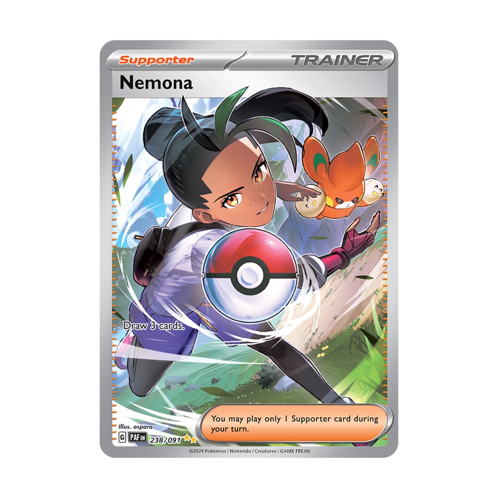 Nemona 238/091 Paldean Fates SAR - SparkLeaf TCG