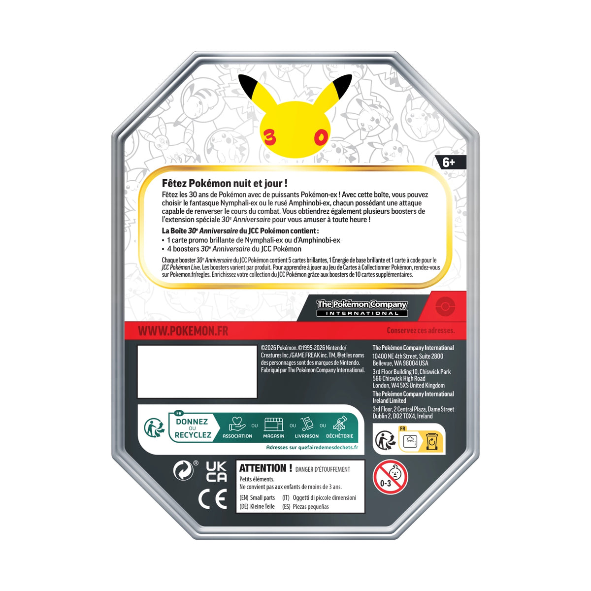 Pokémon - 30th Celebration Sylveon ex Tin