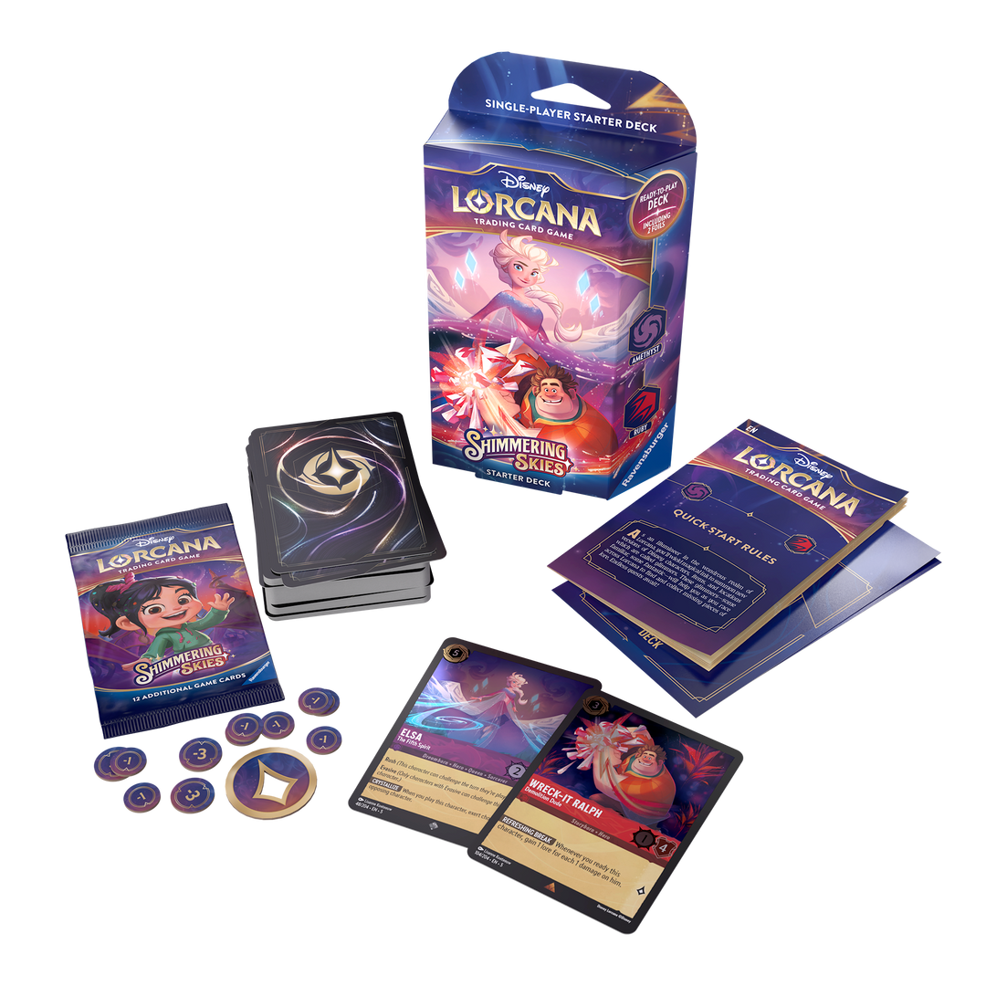 Disney Lorcana: Shimmering Skies Starter Deck Amethyst Ruby - EN - SparkLeaf TCG