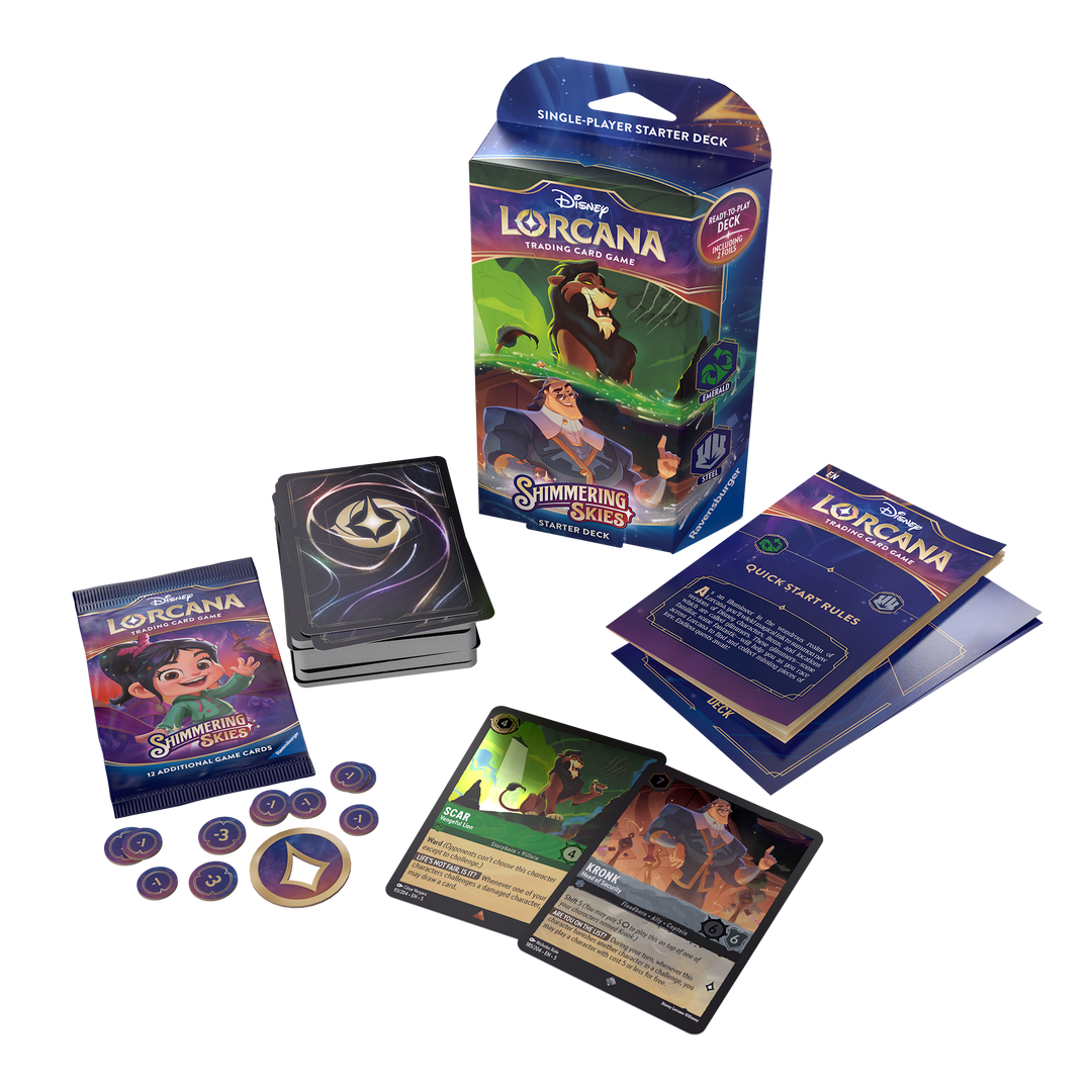 Disney Lorcana: Shimmering Skies Starter Deck Emerald Steel - EN - SparkLeaf TCG