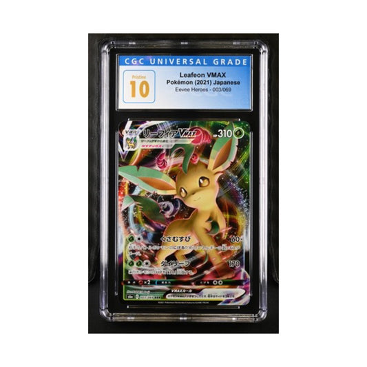 Pokémon Leafeon VMAX 2021 CGC 10 Eevee Heroes - SparkLeaf TCG