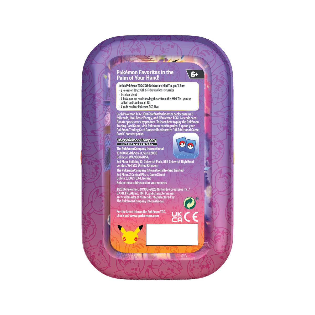 Pokémon - 30th Celebration Mini Tin