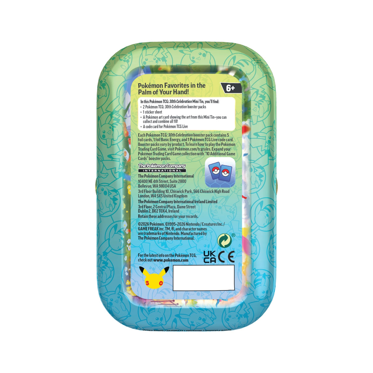 Pokémon - 30th Celebration Mini Tin