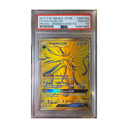 Pokémon Solgaleo GX PSA 10 Hidden Fates Promo - SparkLeaf TCG